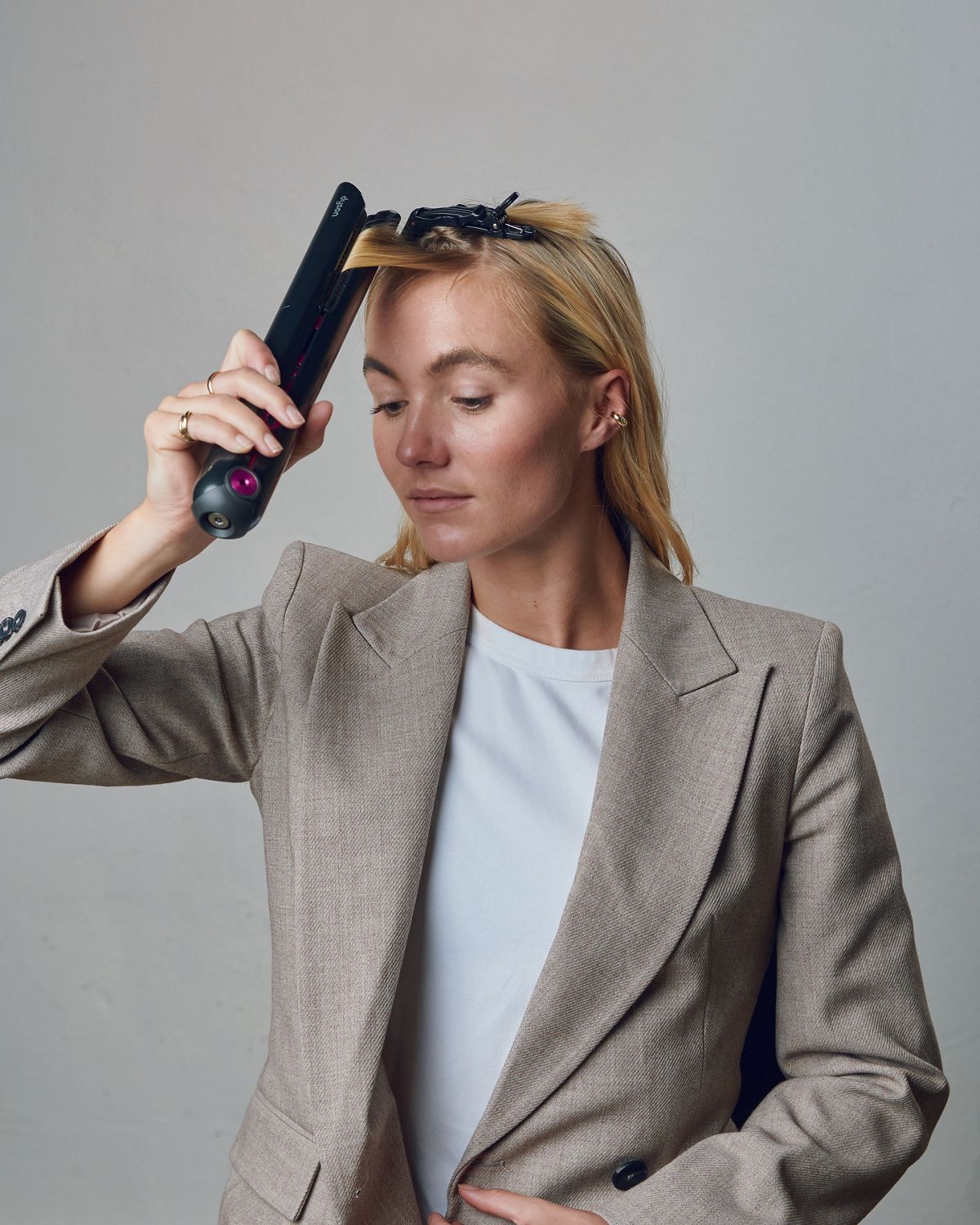 Jen Atkin and a Dyson Engineer